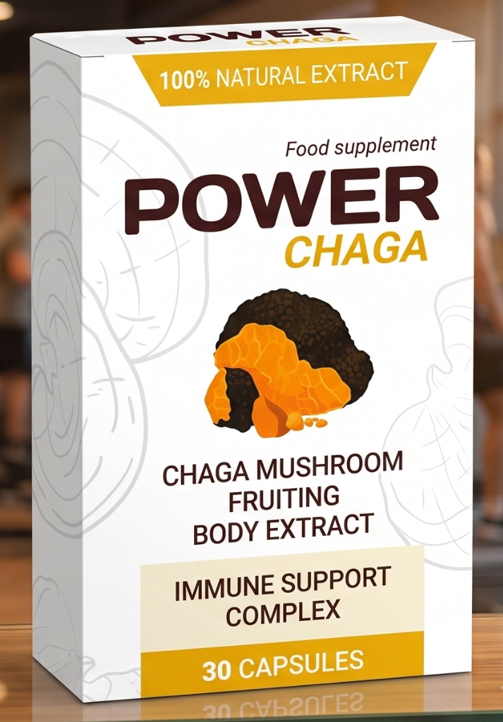 Συσκευασία Power Chaga 30 Κάψουλες